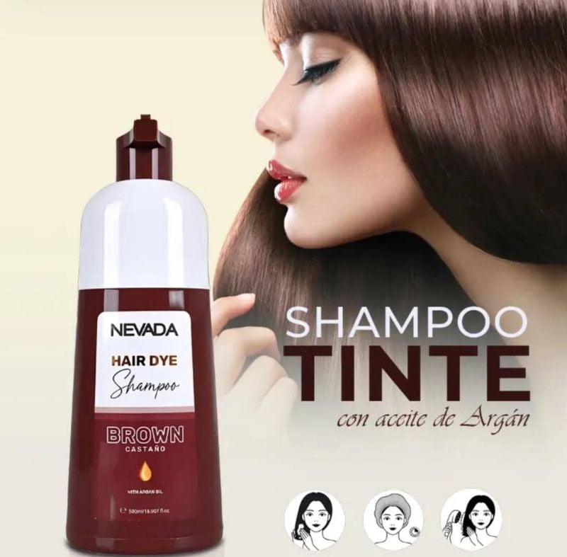 Shampoo Tinte Nevada Color Castaño 🤎