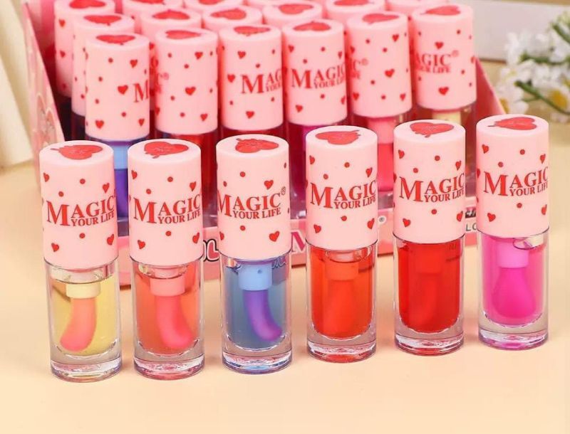 Lip gloss corazoncitos