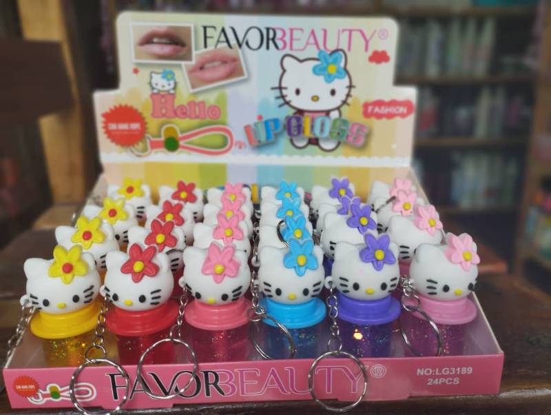 Lip Gloss (Brillito) llavero Hello Kitty💋