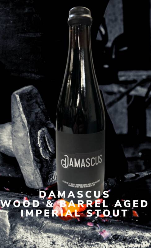 DAMASCUS | WOOD & BARREL AGED Imperial Stout | 13.5% ABV (Collab with FOREIGN EXCHANGE BREWING)