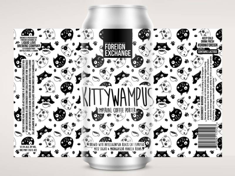 Kittywampus - Imperial Coffee Porter - (ABV 12.5%) [CASES - $120 (12 x 16oz - 2 PKs)]