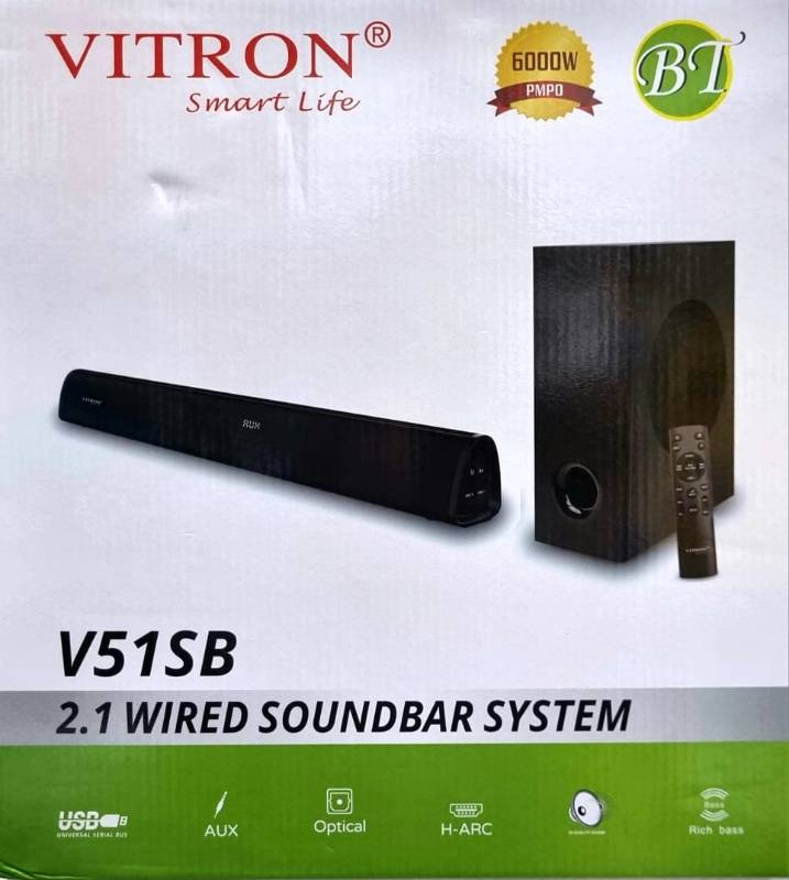 Vitron V51SB 2.1 Wired Soundbar System