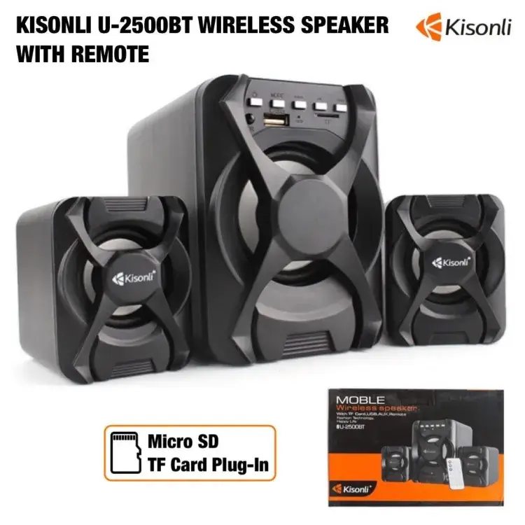 Kisonli U-2500BT Wireless Speaker With Remote