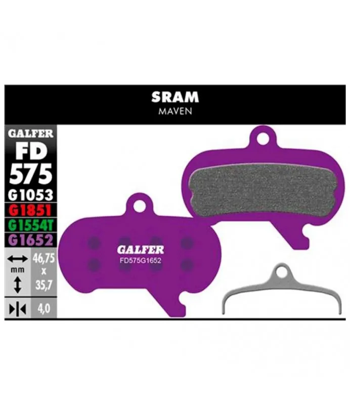 Pastillas de freno GALFER E-BKE FD575G1652 SRAM MAVEN