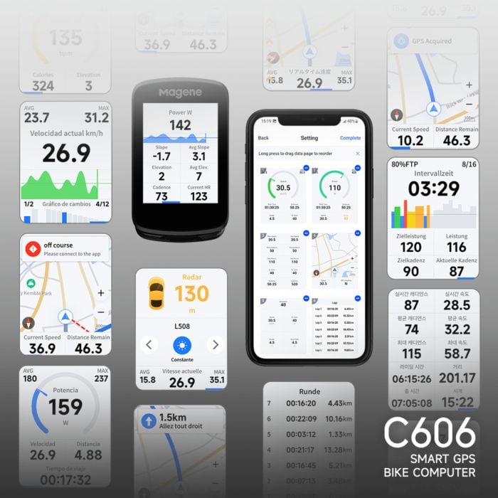 Ciclocomputador Magene C606