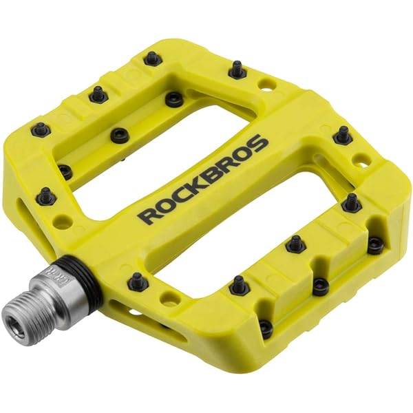 Pedales de plataforma Nylon Rockbros Amarillo