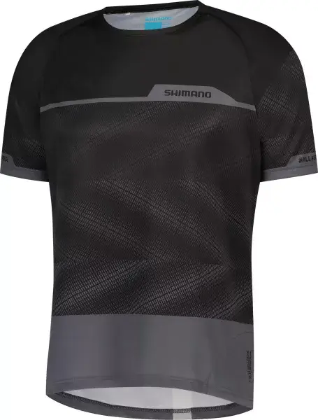 Jersey Shimano MYOKO Color Negro Manga Corta