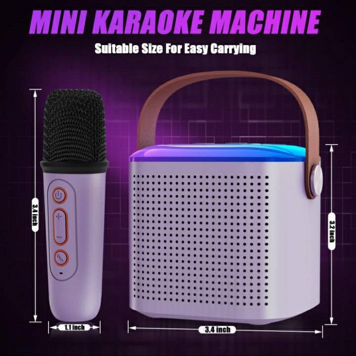 Mini karoke
Portable Wireless speaker
With Wireless mic