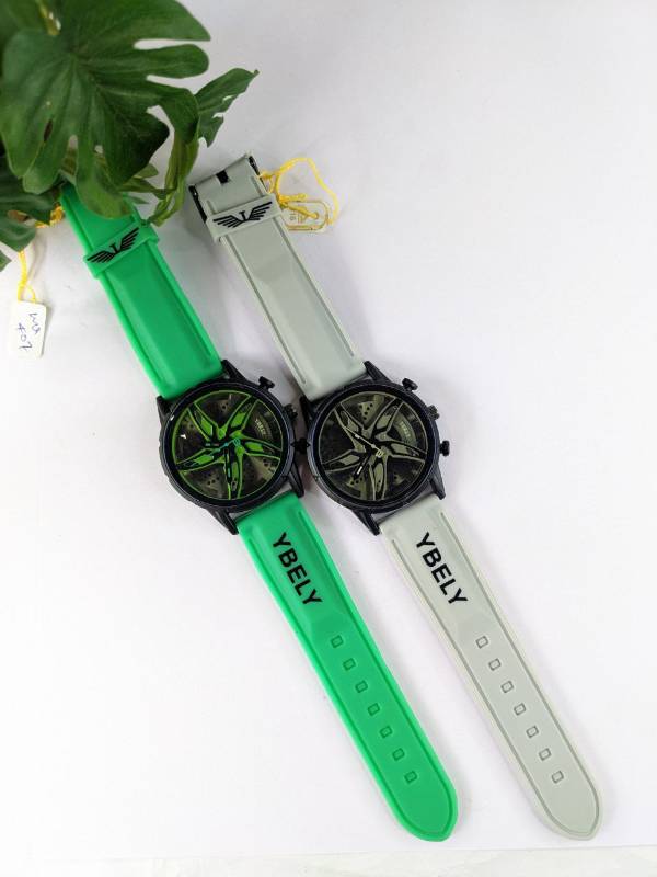 YBELY 
ALLOYWHEEL NON GYRO 
ANALOG WATCH