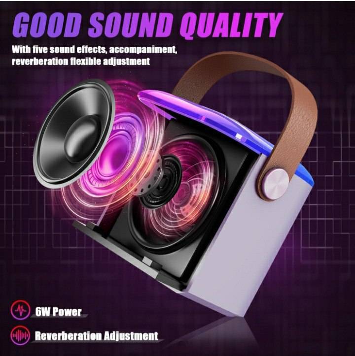 Mini karoke
Portable Wireless speaker
With Wireless mic