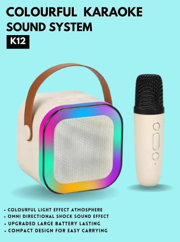 Colourful Karoke system 
 With Wireless mic