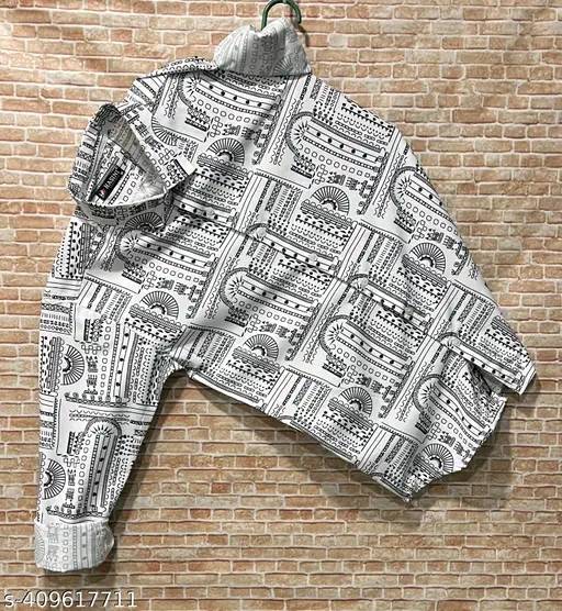 Trendy Men's Designed Full Sleeve Shirt