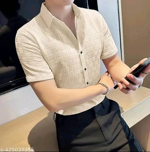 Men's Best Quality Textured Shirt