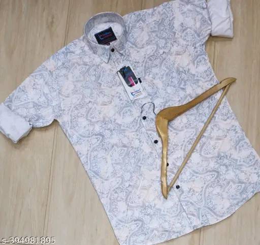 Luxury Printed Party Wear Shirt