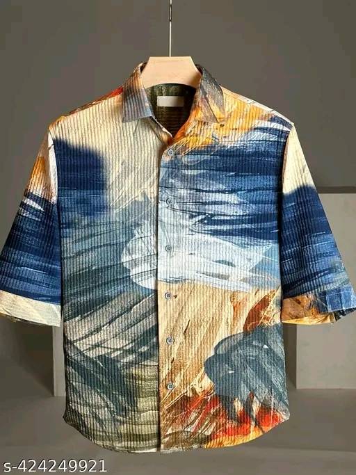 Trendy Oversized Printed Shirt.