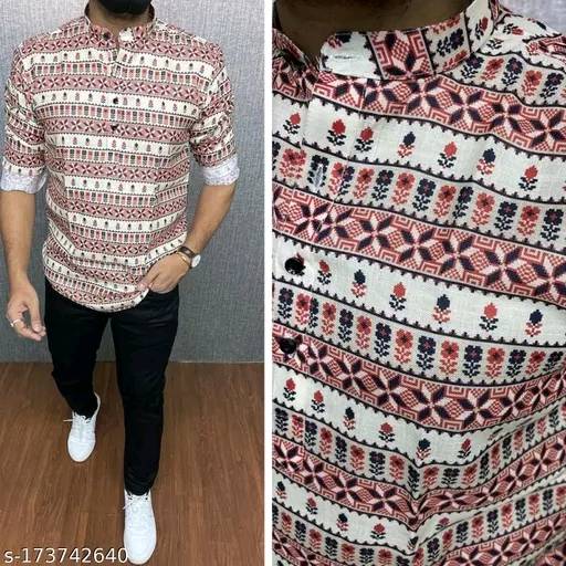 Stylish Printed Kurta For Men's
