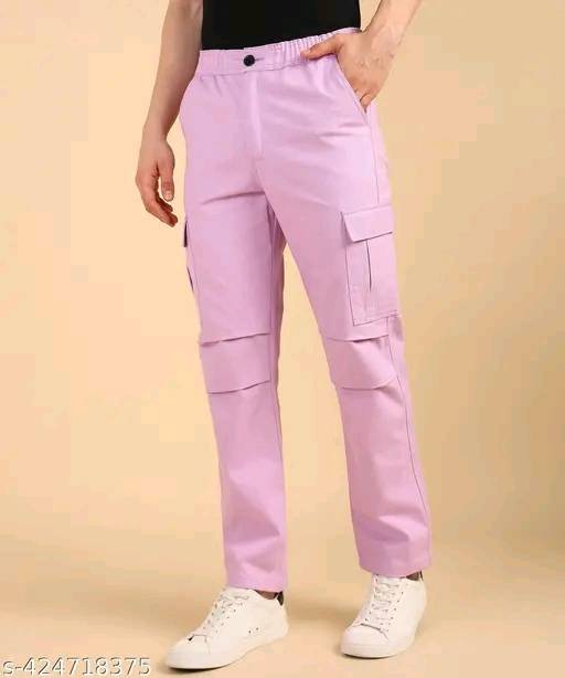 Best Quality Straight Fit Cargo pink