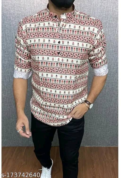 Stylish Printed Kurta For Men's