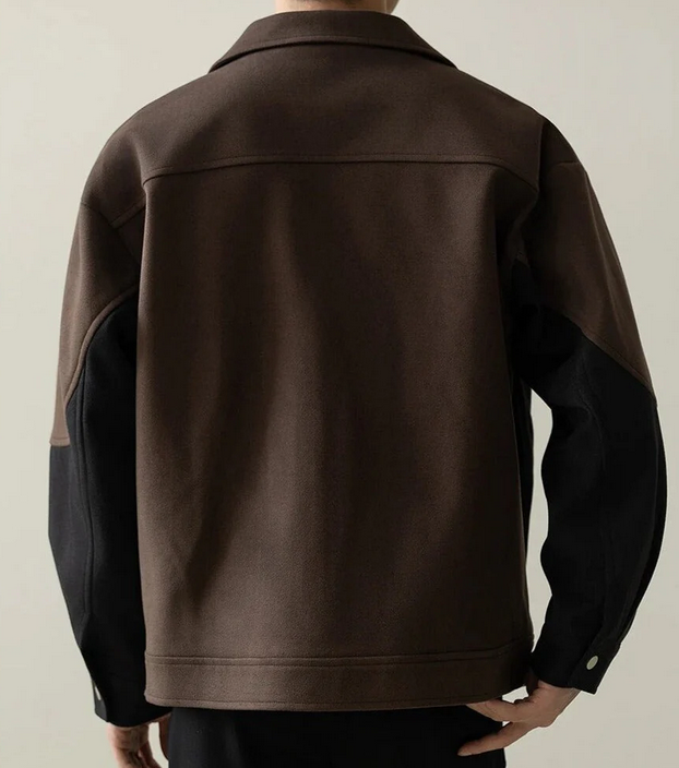 Men Checked Single-Breasted Shacket 2