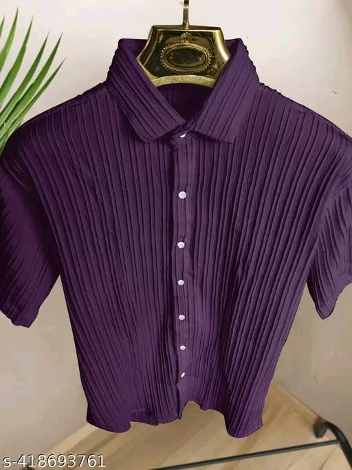 Men's High Quality Popcorn Impoted Fabric Full Sleeve Shirt