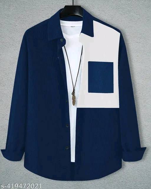 Men's Luxury mandarin collar shirt