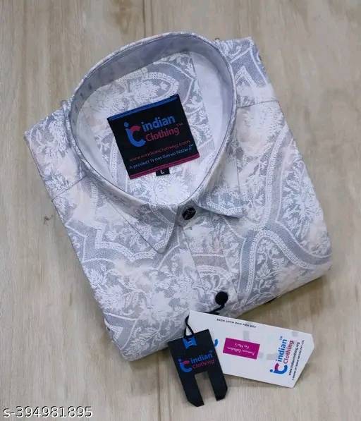 Luxury Printed Party Wear Shirt
