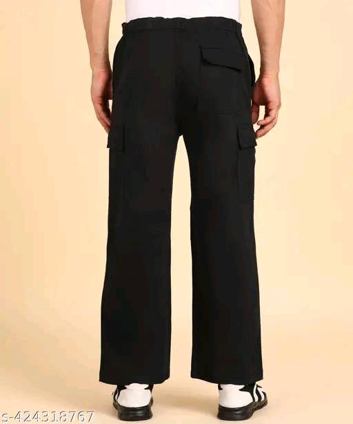 Best Quality Straight Fit Cargo Black.