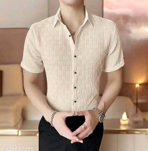 Men's Best Quality Textured Shirt