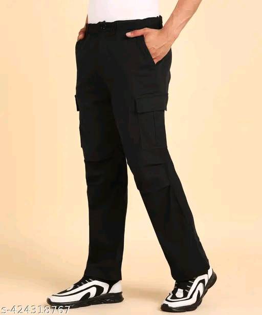Best Quality Straight Fit Cargo Black.