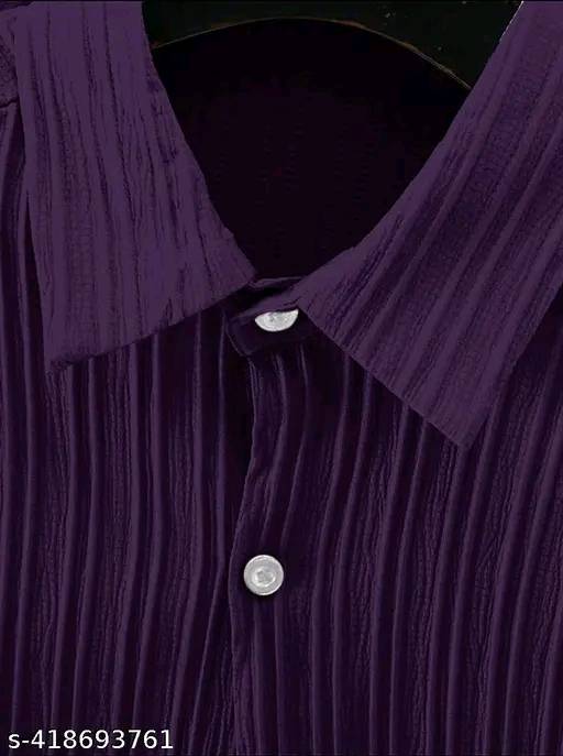 Men's High Quality Popcorn Impoted  Fabric Full Sleeve Shirt