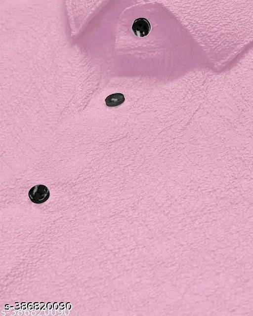 Men's Popcorn Impoted  Fabric Full Sleeve Shirt