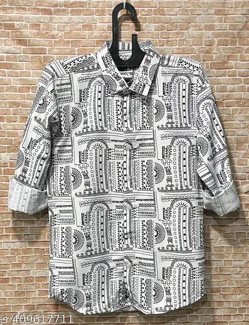 Trendy Men's Designed Full Sleeve Shirt