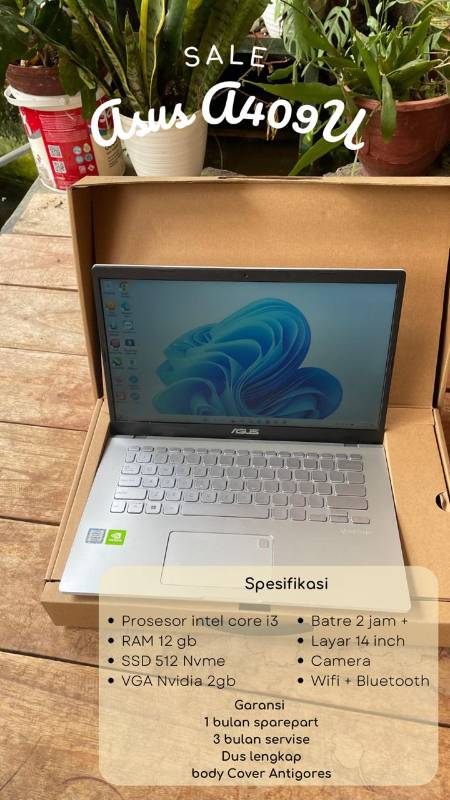 Laptop Asus A409UJ (SOLD)