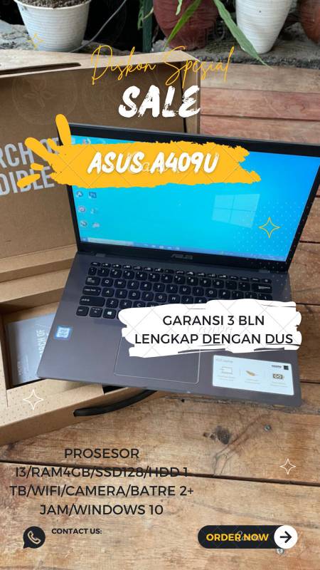 Laptop Asus A409U BOX (SOLD)