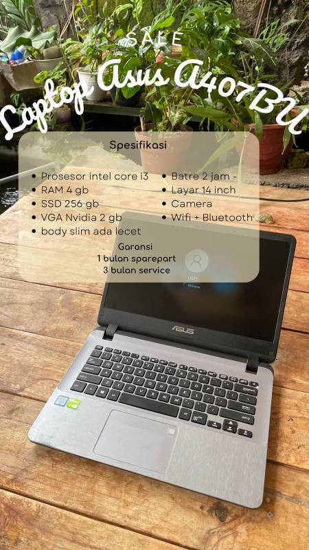 Laptop Asus A407UJ (SOLD)