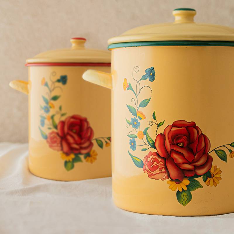 Olla guisera chica Rosas YR