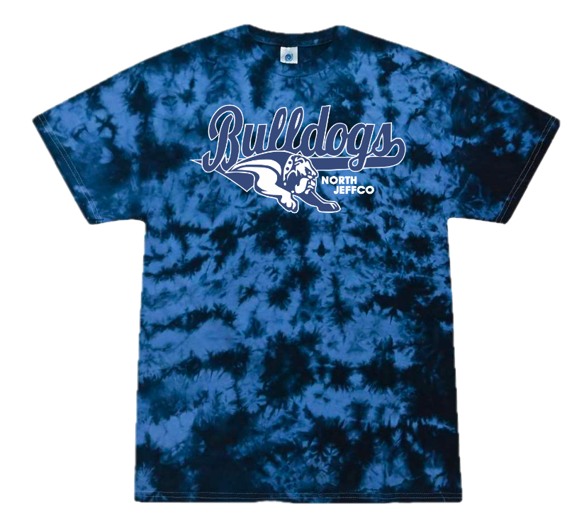 Navy Tie Dye T-Shirt Mens/Unisex - 1390