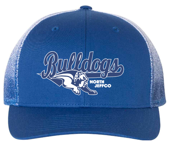 Hat Baseball White Mesh Fades to Blue - 112PM