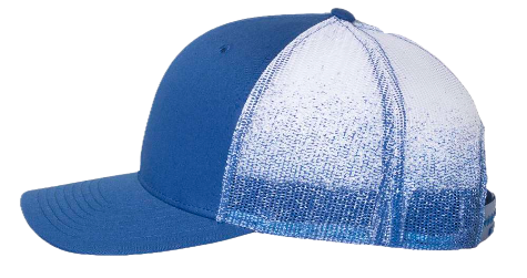 Hat Baseball White Mesh Fades to Blue - 112PM