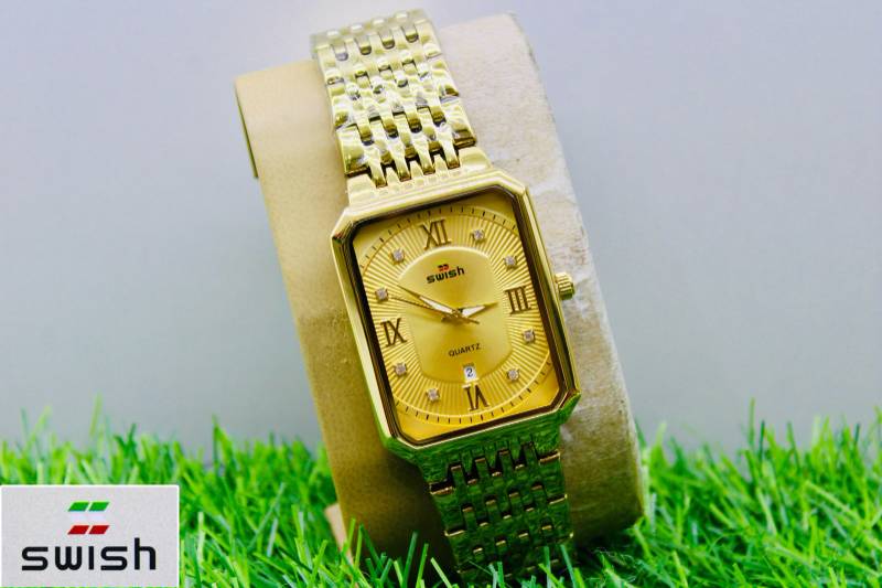 Men Luxury Rectangle Quartz Wrist Watch