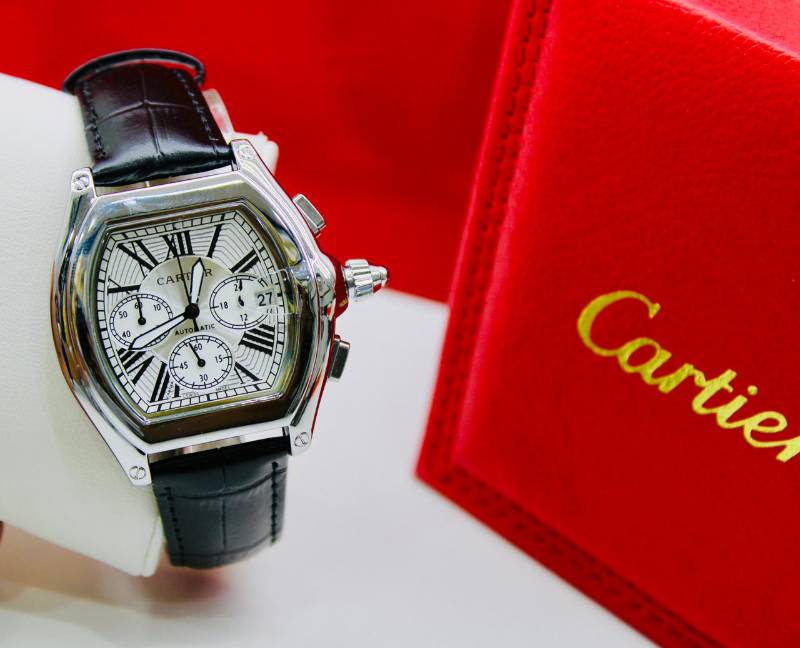 Gents First Copy Leather Strap Watch