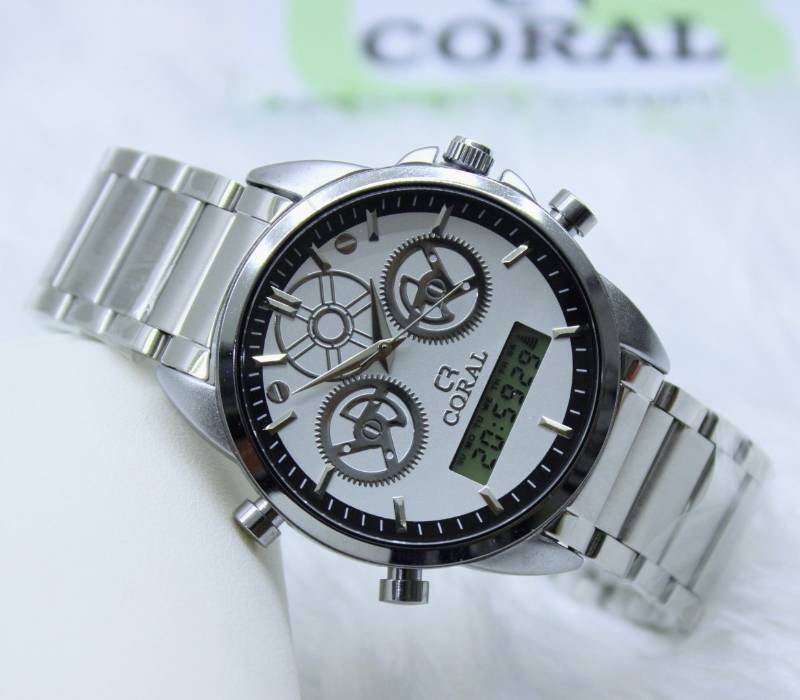 Gents Analog Digital Sporty Bracelet Watch