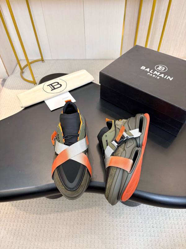 BALMAIN B BOLD KHAKI COMBO SNEAKER PREMIUM