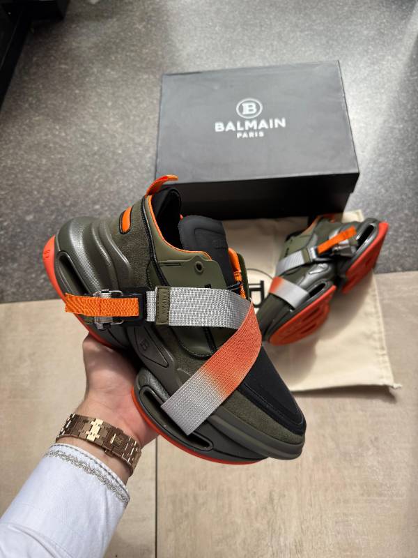 BALMAIN B BOLD KHAKI COMBO SNEAKER PREMIUM