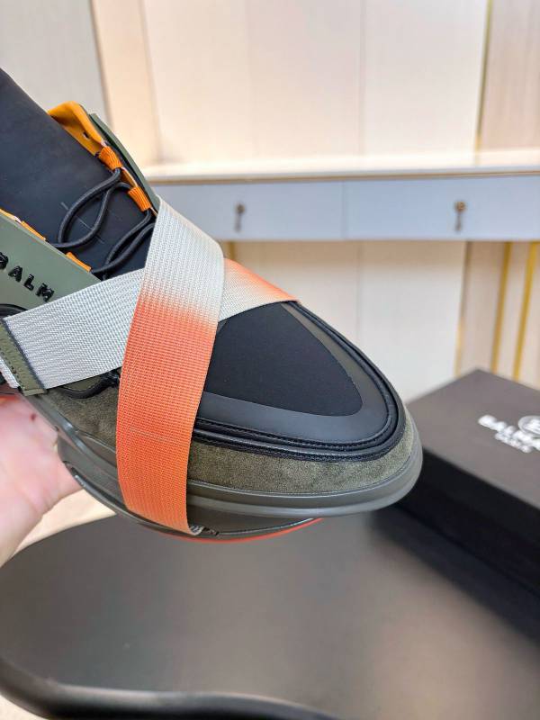 BALMAIN B BOLD KHAKI COMBO SNEAKER PREMIUM