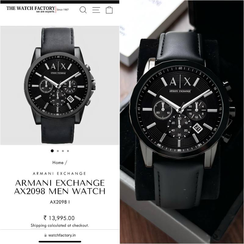 Expertly designed & crafted by Armani Exchange, this men's chronograph watch is the perfect blend of style, choice and functionality