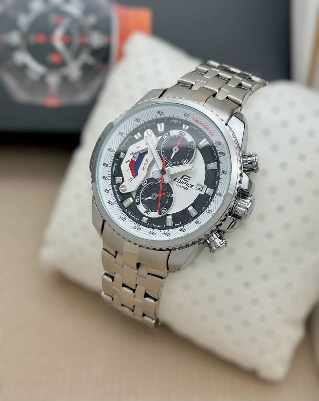 The Powerful Japanese Technology, silver Casio Edifice 558 Series, With - Date Feature fulfil needs for every occasion.
