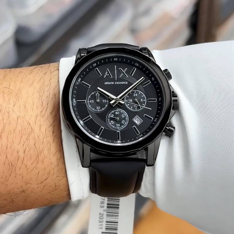 Expertly designed & crafted by Armani Exchange, this men's chronograph watch is the perfect blend of style, choice and functionality