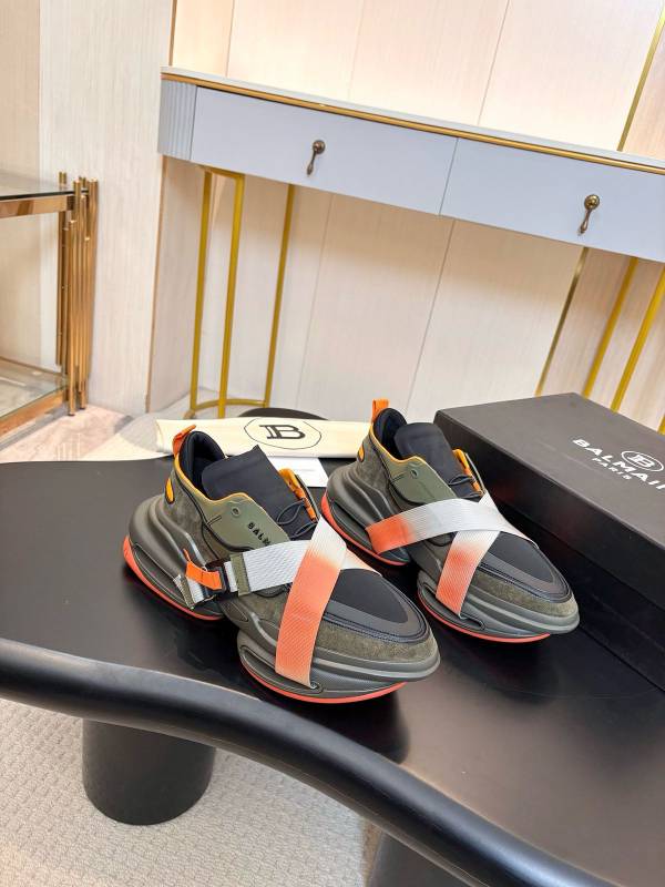 BALMAIN B BOLD KHAKI COMBO SNEAKER PREMIUM