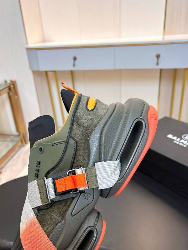 BALMAIN B BOLD KHAKI COMBO SNEAKER PREMIUM